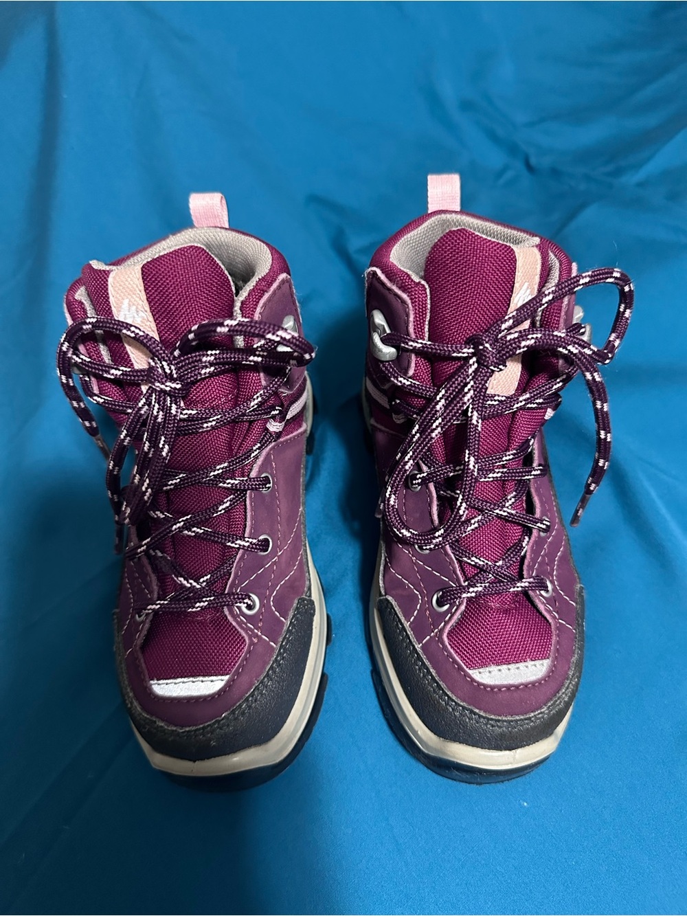 Quechua Kids Hiking Boots Burgundy Purple EU 29 / US 11C
